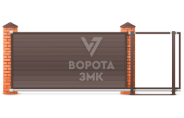 Откатные ворота Люкс 2250×2800 ЗМК-9732