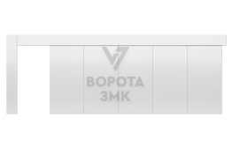 Противопожарные откатные ворота 2000×2500 ЗМК-9593